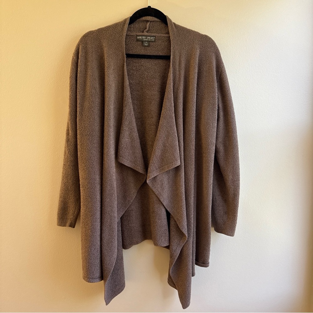 Barefoot Dreams Women's Open Front Cardigan L XL